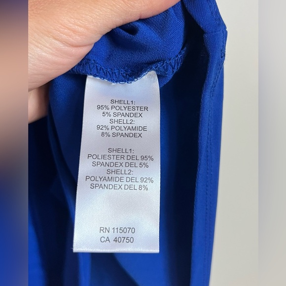 NWT Nina Leonard Mesh Textured Balloon Sleeve Mini Trapeze Dress Sz L - Picture 10 of 15